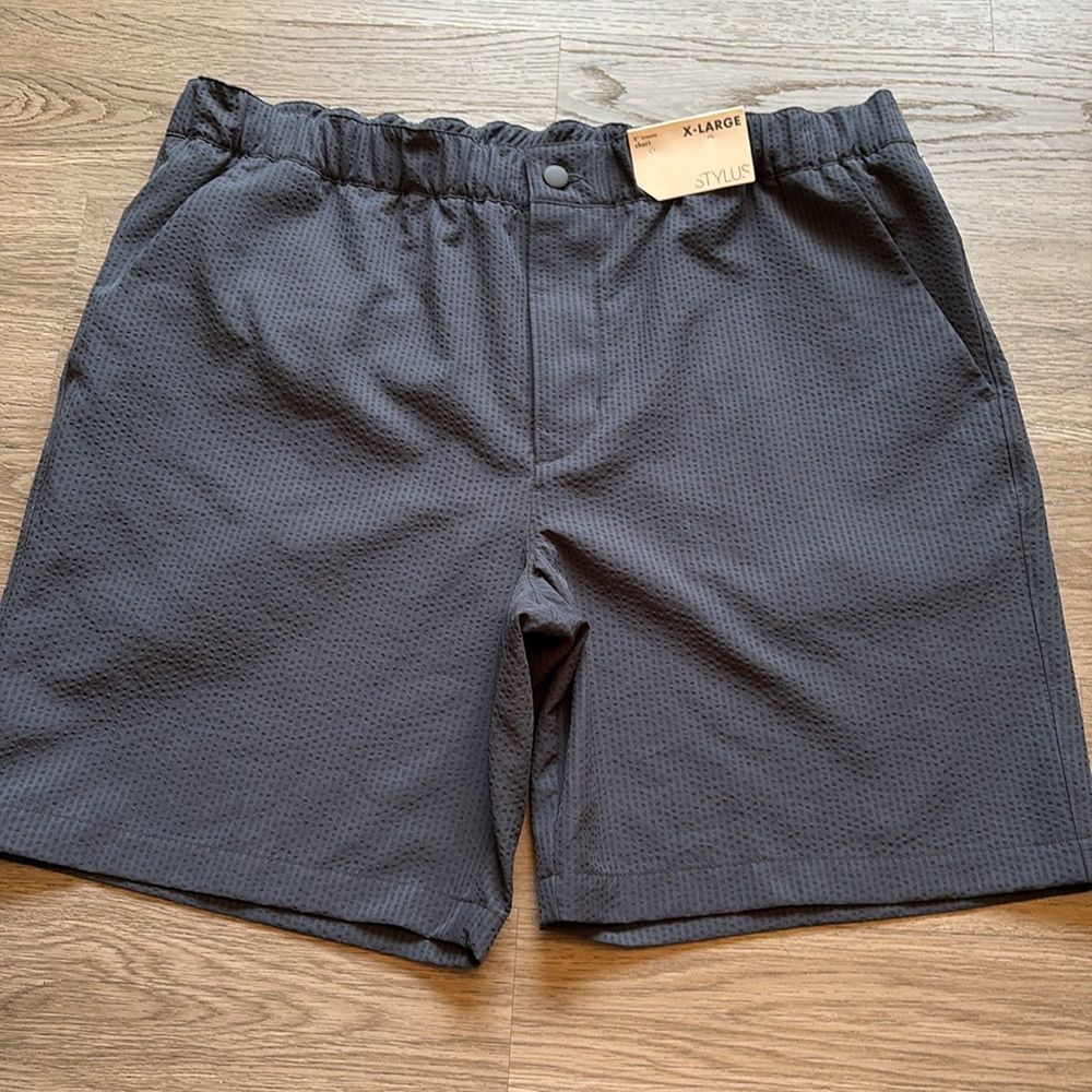 Stylus Mens 8" Stretch Fabric Pull On Deck Short Size XL - Picture 2 of 11